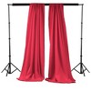 Slickblue Pack of 2 Polyester Backdrop Drapes – 96"H x 58"W, Rod Pocket, Semi Sheer, Serged Edges, 41 Colors Options - 2 of 3