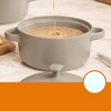 Bruntmor 20 Oz Bake & Serve Ceramic Soup Bowls With Handles and lids, Set of 2 Gray - image 2 of 4