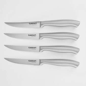 Cuisinart  4pc Stainless Steel Hollow Handle Steak Knife Set Silver