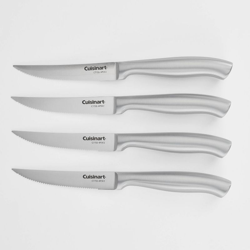 Cuisinart  4pc Stainless Steel Hollow Handle Steak Knife Set Silver, 1 of 7