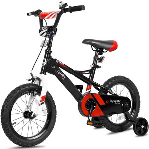 Kids Bike Boy Bicycle 14 inch for Children Age 3-5 Years Old Height 35-42 in Toddler Cycling Dual Hand Brakes Black Sport Bikes - 1 of 4