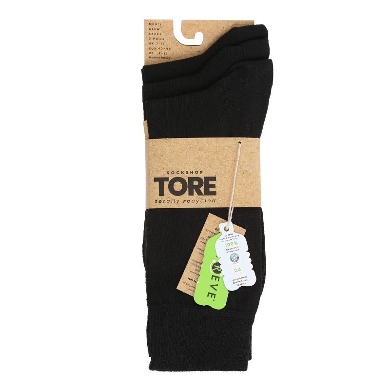 TORE Totally Recycled Men&#39;s Casual Crew Socks 3pk - 7-12, 3 of 4