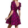 Women's TRUE LOVER WOVEN JACQUARD MINI DRESS - FLYING TOMATO - 3 of 4