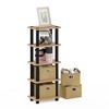 Furinno 5-Tier Multi-Functional Storage Shelves Display Rack Bookcase for Bathroom&Living room&Home office&Kitchen,Oak - 2 of 4