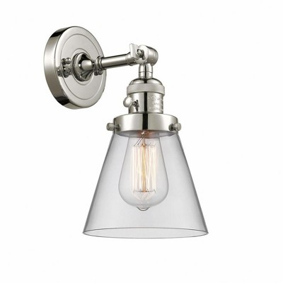 Cone - 1 Light Wall Sconce In Industrial Style-10 Inches Tall and 6.25 Inches Wide