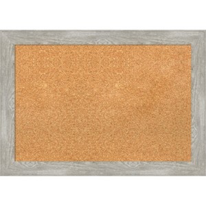 Amanti Art Dove Greywash Narrow Framed Corkboard, Natural Cork - 1 of 4