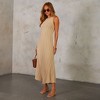 VICI Womens Fine Line Ribbed Midi Dress - 3 of 4