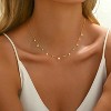 Colorful Beaded Necklace - Freshwater Pearl & Evil Eye Pendant, Stainless Steel 18K Gold Plated Y2K Trendy Jewelry for Women & Teen Girls - 2 of 4