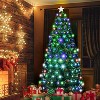 7FT Pre-Lit Spruce Artificial Christmas Tree W/280 Branch Tips & 285 Multicolored LED Lights - 2 of 4