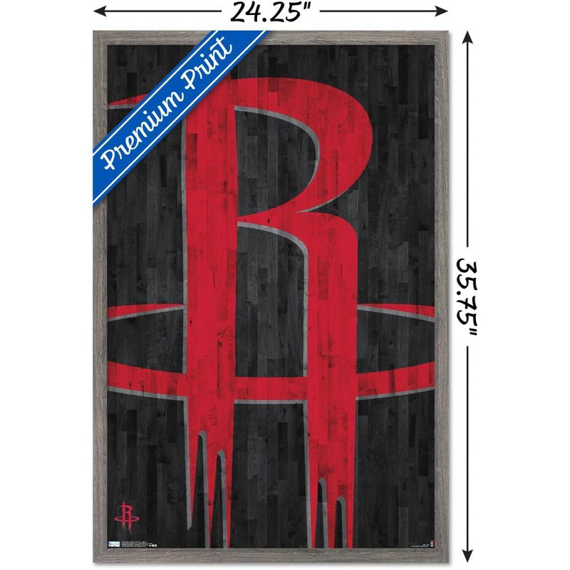 Trends International NBA Houston Rockets - Logo 19 Framed Wall Poster Prints, 3 of 7