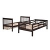 NicBex Twin Size Bunk Bed Convertible Pine Bed Frame with 3 Drawers, Storage Stairs and Full Length Guardrail, No Box Spring Required - 3 of 4