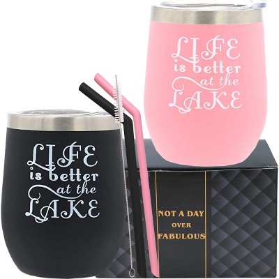 Doradreamdeko 12oz Life Is Better At The Beach, Beach Tumbler Gifts For  Women Or Men, 1 Pack, Pink And Blue : Target