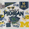 NCAA Michigan Wolverines Loco Fan Large Serving Tray with Handle - 2 of 3
