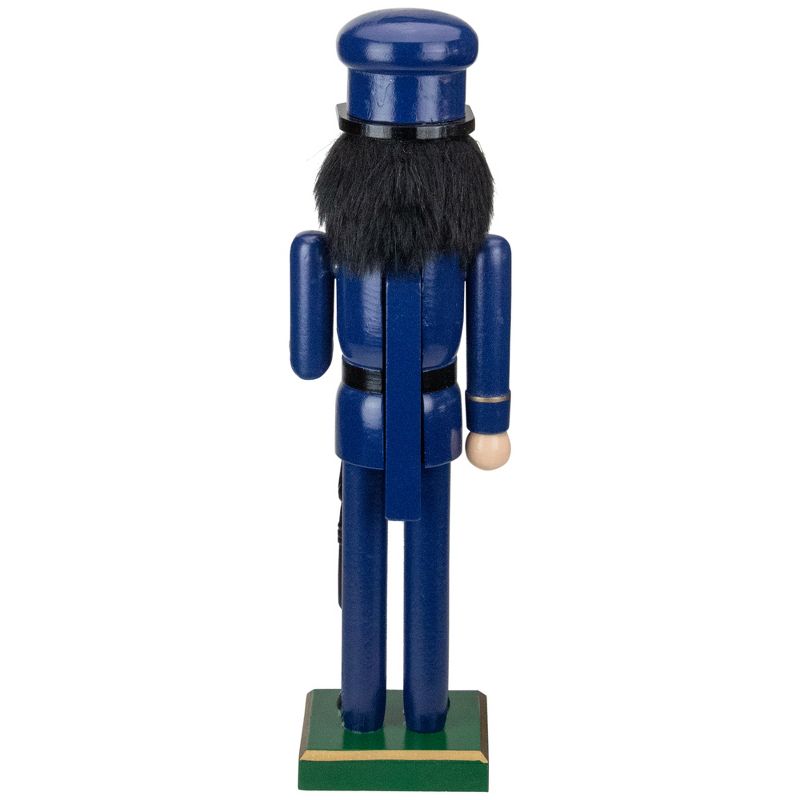Northlight 14" Blue and Black Wooden Police Officer Christmas Nutcracker, 5 of 6