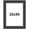 PosterPalooza | 3.5" Wide Ornate Black Picture Frame - UV Acrylic, Foam Board Backing, Hanging Hardware - 2 of 4