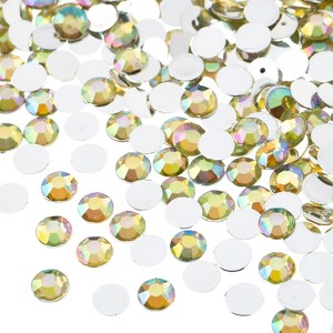 John Bead 1000-Piece 6mm (SS28) Yellow AB Acrylic Round Flat Back Rhinestones - 1 of 4