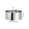 Unique Bargains Stainless Steel Seamless Nonstick Mirror Coating Round Cake Ring - 2 of 4