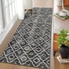 Machine Washable Vintage Floral Printed Area Rug Ultra Thin Non Slip Low Pile Stain Resistant Non Shedding Pet Friendly Floor Rug - 3 of 4