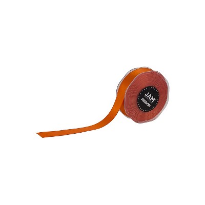 JAM Paper Double Faced Satin Ribbon Orange (807SAOR25)