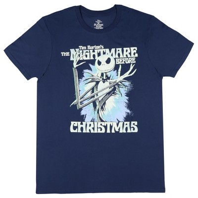 Seven Times Six The Nightmare Before Christmas T-Shirt Men's Jack Color Splash Tee Blue