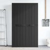 vidaXL Outdoor Storage Cabinet Black - 38.2"x14.6"x65" - Weather Resistant Polypropylene Utility Garden Cupboard - 3 of 4