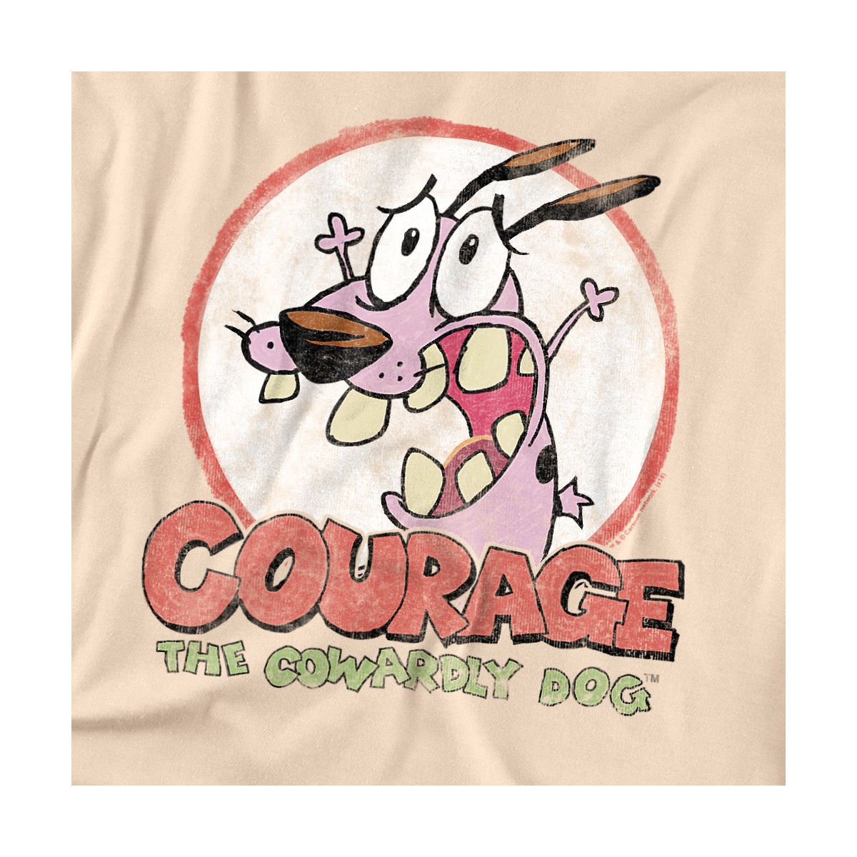 Courage The Cowardly Dog Vintage Courage Adult T-Shirt - thumbnail 9