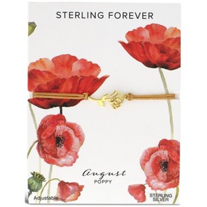 SHINE by Sterling Forever Sterling Silver Birth Flower Bolo Bracelet - 1 of 2