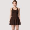 Anna-Kaci Active Women's Strappy Athletic Dress with Built-In Shorts and Side Pocket Supportive Fit Stretch Fabric - 4 of 4