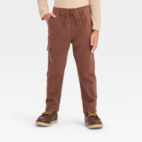 Boys' Cargo Fleece Jogger Pants - All In Motion™ Brown Xl : Target