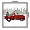 Amanti Art 22"x22" Yuletide Camper III by Victoria Barnes Framed Canvas Wall Art - 4 of 4