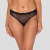Smart & Sexy Lace Trim Thong Panty 4-Pack - 2 of 4