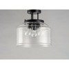 Maxim Lighting Acadia 3 - Light Semi-Flush Mount in  Black - 3 of 3