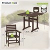 Arceso Outdoor Dining Set with Umbrella Hole, HDPS Patio Furniture - 2 of 4