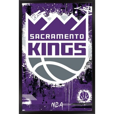 Trends International Nba Sacramento Kings - Maximalist Logo 23 Framed ...