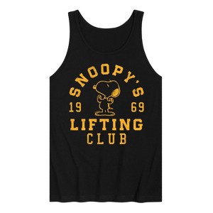 Men's - Peanuts - Snoopy Lifting Club Graphic Tank Top - 1 of 3