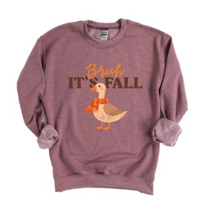 Simply Sage Market Bruh It's Fall Goose Sweatshirt - 1 of 4
