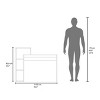 INFURNIC Desks Modern Desk with Open Shelving Easy to Assemble Strong and Durablefor Organized Workspace, Brown, 15.7"*43.3"*35.4" - 3 of 4