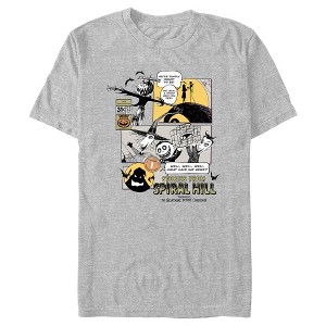 Men's The Nightmare Before Christmas Stories from Spiral Hill Meant To Be Panels T-Shirt - 1 of 4