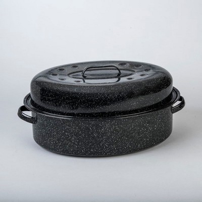19-Inch Covered Oval Roaster - Thumbnail 4