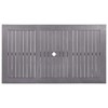 vidaXL Patio Table Gray Wash 55.1 in.x31.5 in.x29.1 in. Solid Acacia Wood - 4 of 4