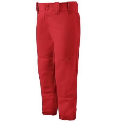 mizuno red softball pants