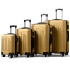Karl Home 4 Piece Set of Mustard ABS Trolley Cases Vertical Stripes Luggage Red - 2 of 4