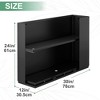 TUYOHW Metal Planter Box, Rectangular Planter Box with Drainage Holes, Large Planters with Removable Shelf for Outdoor Plants, Black - 2 of 4