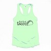 Simply Sage Market But First, Tacos Outline Racerback Tank - 2 of 4