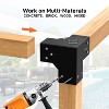 3-Way Pergola Brackets Kit, 4 Pack Woodwork Right Angle Corner DIY Brackets, Powder-Coated Hardware, for Lumber Pergola Gazebo Outdoor - 4 of 4