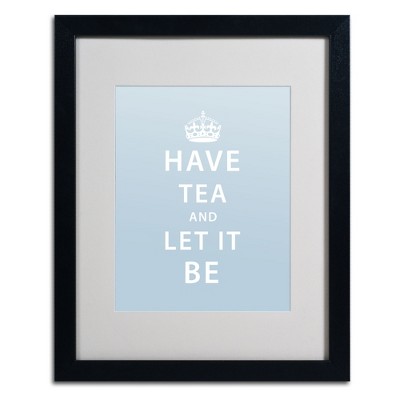 Trademark Fine Art -Megan Romo 'Have Tea' Matted Framed Art