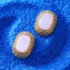 Women's The Celeste Stud Earrings - Pearl White - 2 of 4