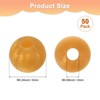 Unique Bargains Round Loose Rubber Beads Craft Smooth Ball Small Hole for DIY Crafts 50 Pcs - 3 of 4