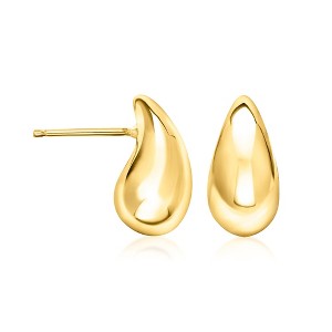 Pure Collection by Ross-Simons Italian 18kt Gold Vermeil Petite Teardrop Earrings - 1 of 4