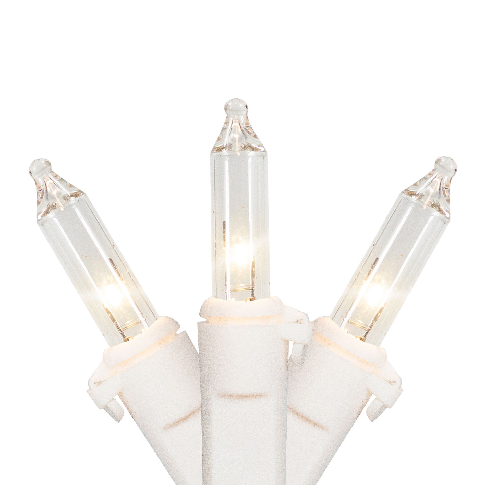 Northlight Mini Christmas Light Set - Clear -  20.25' White Wire - 100ct